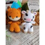 Minik Organik Amigurumi Oyuncaklar (Inek ve Kumkurdu Tilki)