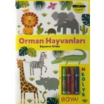 Minik Ressamlar - Orman Hayvanları Boyama Kitabı - Doğan ve Egmont Yayıncılık