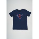 Miniko Kids Erkek Çocuk Lacivert Superman Baskılı Pamuk Tişört - 4 Yaş