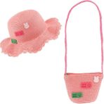 Miniko Kids Kitti 24715-01 Kız Çocuk 52 cm Çantalı Hasır Şapka - 10 - Pembe