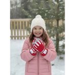 Miniko Kids Kitti 421-12 4-7 Yaş Kar Kayak Eldiveni - 4 - 7 Yaş - Kırmızı