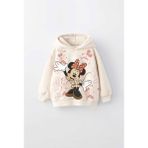 Miniko Kids Kız Çocuk Minnie Baskılı Kapüşonlu Manşetli Sweatshirt - Pembe - 11 - 12 Yaş