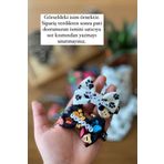 Minikpaw aksesuar Isimli Papyon Tasma Siyah-beyaz