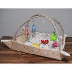 Miniks Pamuk Bebek Oyun Halısı Çocuk Alanı - 87 x 63 cm - Kahverengi