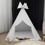 Miniks Pamuklu Ahşap Çocuk Oyun Çadırı Evi
