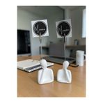Minima Art Studio 2’li Taş Tozu Not Tutucu & Fotoğraf Standı – Modern Dekoratif Ofis Aksesuarı