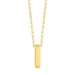 Minimal 0.7 Mm I Harfli Kolye 14 Ayar Altın