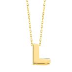 Minimal 0.7 Mm L Harfli Kolye 14 Ayar Altın