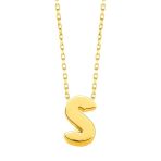 Minimal 0.7 Mm S Harfli Kolye 14 Ayar Altın