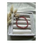 Minimal Çilek Kuvars Bileklik El Yapımı