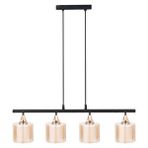Minimal E-Ticaret Lambent Line Maxi Plafonyer Çift Katmanlı Cam Beyaz Gold Avize
