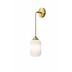 Minimal E-Ticaret Minimal Lotus Ice White Cam Duvar Aplik Beyaz