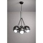 Minimal E-Ticaret Minimal Zeppelin Cloud Silver Chrome 7'li Cam Avize Çok Renkli