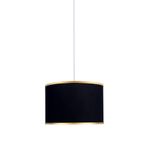 Minimal E-Ticaret Viscose 40x40x21 Siyah Kumaş Avize