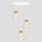 Minimal Elite Plafonyer Cam Avize - Gold