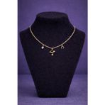 Minimal Gezegen ve Ay Figürlü Charm Gold Kolye