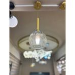 Minimal Golden Ball Golden ONE Sarkıt Cam Avize - Gold - Bal Rengi