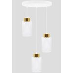 Minimal Harmony White Gold Cam Avize - Altın