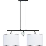 Minimal Lambent Line Crystal Plafonyer Kumaş Beyaz Avize