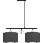 Minimal Lambent Line Crystal Plafonyer Kumaş Gri Avize