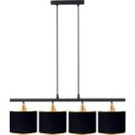 Minimal Lambent Line Maxi Plafonyer Kumaş Siyah Avize