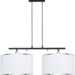 Minimal Lambent Line Mega Plafonyer Kumaş Avize - Beyaz