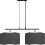 Minimal Lambent Line Mega Plafonyer Kumaş Avize - Gri