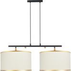 Minimal Lambent Line Mega Plafonyer Kumaş Bej Avize