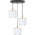 Minimal Lambent Plafonyer Kumaş Avize - Beyaz