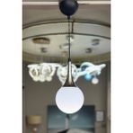Minimal Rains ONE Silver Chrome BEYAZ Cam Avize - Beyaz - Krom