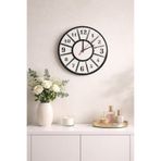 Minimal Style Siyah-Gümüş Pleksi Dekoratif Duvar Saati - Sessiz Mekanizma Z36SS212602