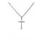 Minimal Tasarım Haç Figürlü Unisex Kolye – 60 Cm Zincirli, Metal Şık Ve Zarif Takı