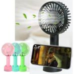 Minimal Tasarım Sessiz Taşınabilir Mini Fan USB Şarjlı Pervaneli Soğutucu Küçük El Vantilatörü Fan - Renkli