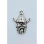 Minimal Viking Savaşçı Gümüş Kaplama Kolye Ucu