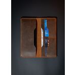 minimal X design Gerçek Deri Telefon Cüzdanı, iphone cüzdanı, samsung galaxy cüzdanı, xiaomi telefon kılıfı, hakiki deri telefon kılıfı, kartlık ve para bölmeli (Taba - Açık Kahverengi)