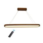 Minimalist 120 cm Ahşap Lineer Kolye Işık Kısılabilir LED Asılı Işık Yemek Odası Mutfak Ada Oturma Odası Bar Ofis Modern Tasarım Şık İllüminasyon