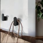 Minimalist 4'lü Duvar Askısı - Plastik, Vida Montajlı, Şık Ve Kul Siyah