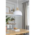 Minimalist Beyaz Tekli Sarkıt Avize, Çocuk Odası, Mutfak, Hol, Antre E27 - Seçenek 1 - Ahşap - Bej - Siyah