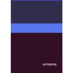 Minimalist Dotted Notebook – 150 pages, B5, 17.6 x 25cm, Blue Burgundy