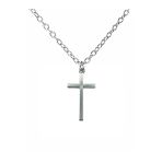 Minimalist Haç Figürlü Unisex Kolye – 60 Cm Zincirli, Şık & Zarif Metal Takı