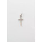 Minimalist Haç Kolye Ucu - Antik Gümüş Kaplama