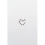 Minimalist Kalp Kolye Ucu - Antik Gümüş Kaplama
