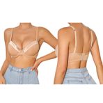 Minimizer BH Kadın Yumuşak Tişört Sütyen Işık Dolgulu Push Up Balenli Sütyen Klasik Büstiyer Kadın Sütyen, Bej,