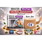 Minion Kinesio Ağrı Bandı Sporcu Bandı Vücut Bandı 5 cm x 5 Metre - Standart - Ten