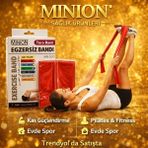 Minion Terra Egzersiz Bandı Tera Bant Pilates Bandı - Kırmızı