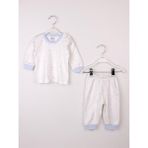 Miniropa Erkek Bebek Çocuk Pijama Takımı 0 - 6 Yaş Mavi Yıldızlı - 9 - 12 Ay