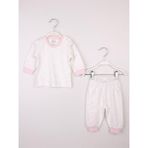 Miniropa Kız Bebek Çocuk Pijama Takımı 0 - 6 Yaş Pembe Yıldızlı - 1 - 1,5 Yaş