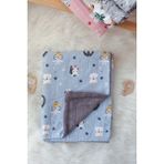 Miniropa Pazen Kuzu Welsoft Battaniye Mavi Animals Desenli Welsoft Pazen Bebek Battaniyesi - 0 - 3 Yaş
