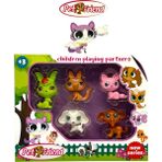 \Miniş Oyuncak Karakterleri Littlest Pets Shop 5 "\'li Miniş Ailesi - ÇokRenkli\