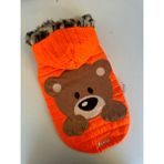 Miniş Pet Butik Ayıcık Desenli Kedi Köpek Şişme Yelek Mont - Turuncu